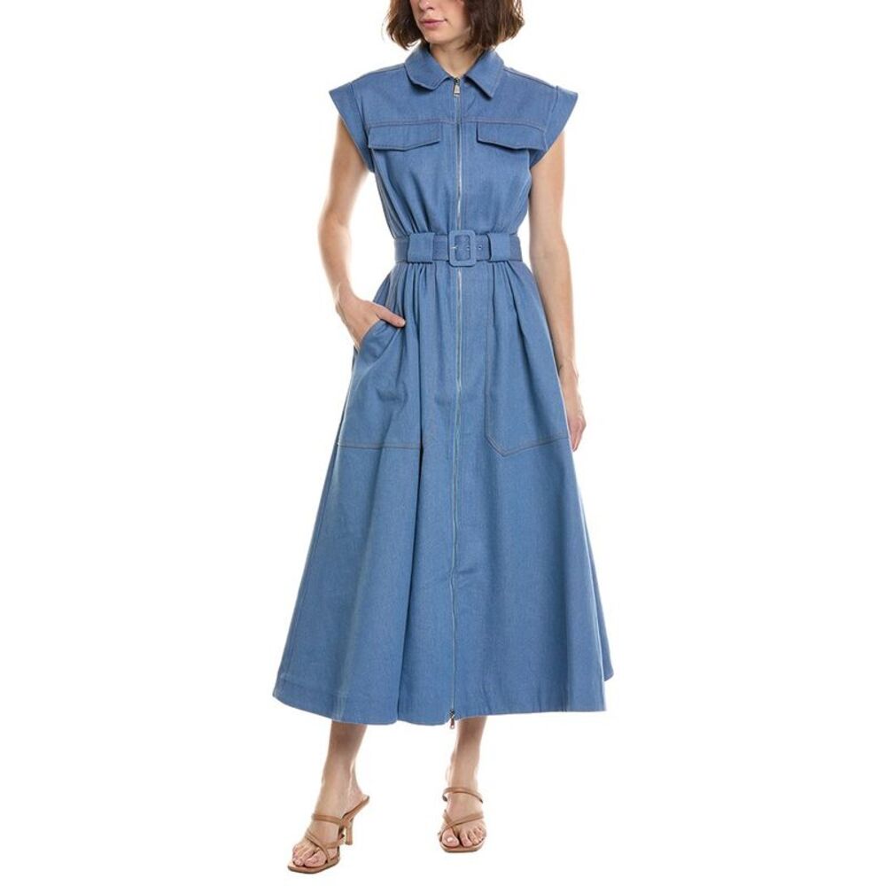 Nicholas Womens Trisha Utility Midi Dress
